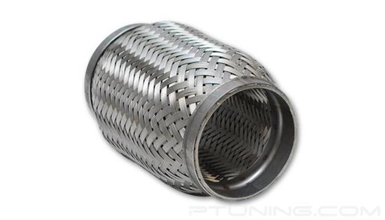 Picture of Flex Coupling with Inner Braid Liner, 1.5" ID Inlet/Outlet, 4" Flex length, Stainless Steel