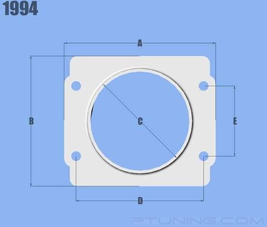 Picture of Mass Air Flow Sensor Adapter Plate with 3" ID Filter Inlet for Subaru, Aluminum