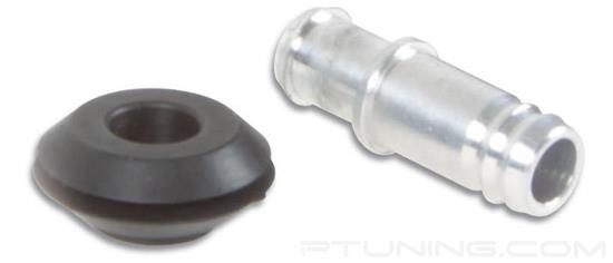 Picture of 10mm OD Vacuum Hose Fitting Kit with Rubber Grommet, Aluminum - Silver