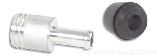 Picture of 19mm OD Vacuum Hose Fitting Kit with Rubber Grommet, Aluminum - Silver