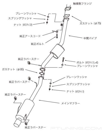 Picture of Hi-Power Series 409 SS Cat-Back Exhaust System with Single Rear Exit