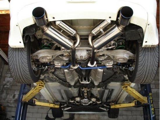 Picture of Full Dual Series 304 SS Cat-Back Exhaust System with Split Rear Exit