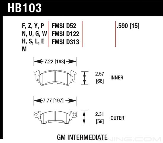 Picture of High Performance Street Front Brake Pads