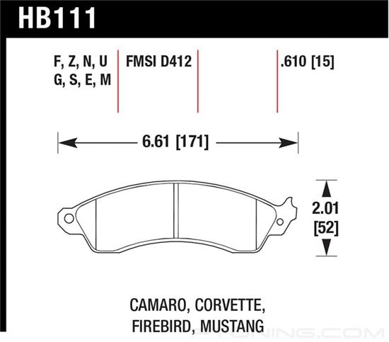 Picture of High Performance Street Front Brake Pads