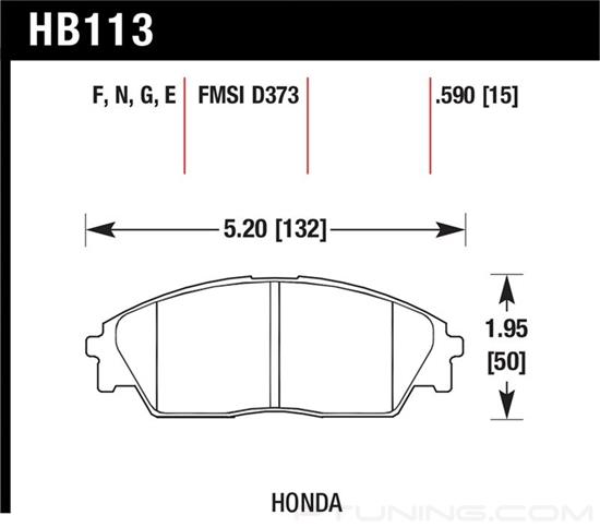 Picture of High Performance Street Front Brake Pads