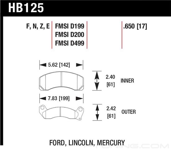 Picture of High Performance Street Front Brake Pads