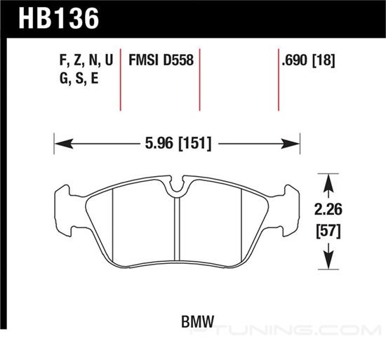 Picture of High Performance Street Front Brake Pads