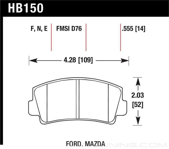 Picture of High Performance Street Front Brake Pads