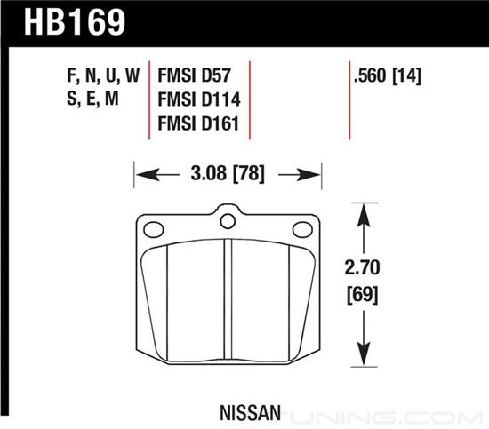 Picture of High Performance Street Front Brake Pads