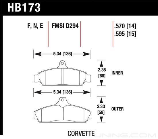 Picture of High Performance Street Front Brake Pads