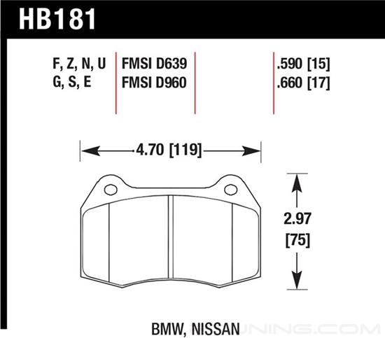 Picture of High Performance Street Front Brake Pads