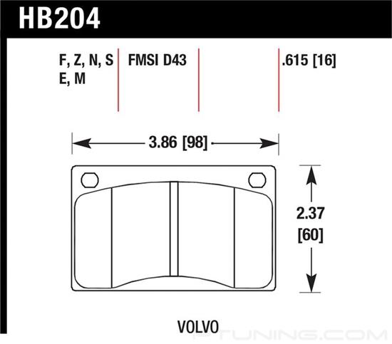 Picture of High Performance Street Front Brake Pads