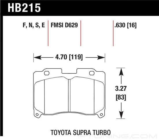 Picture of High Performance Street Front Brake Pads