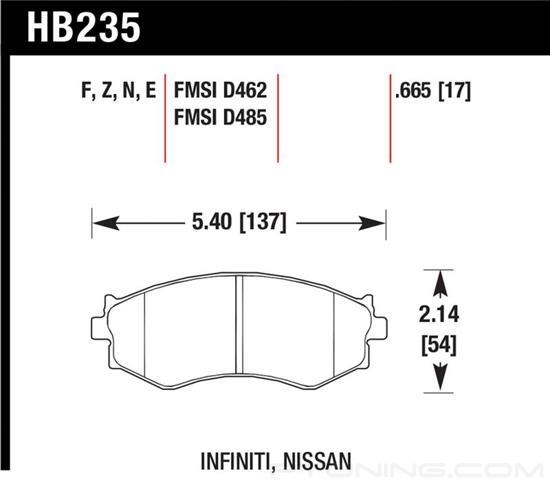 Picture of High Performance Street Front Brake Pads