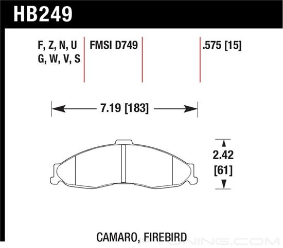 Picture of High Performance Street Front Brake Pads