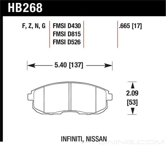 Picture of High Performance Street Front Brake Pads