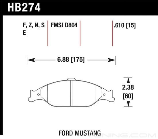 Picture of High Performance Street Front Brake Pads