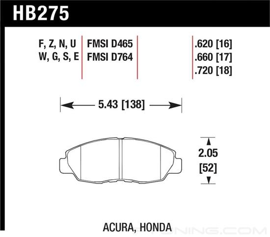 Picture of High Performance Street Front Brake Pads