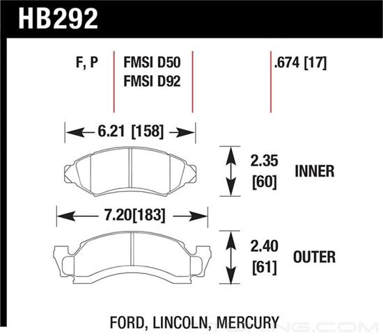 Picture of High Performance Street Front Brake Pads