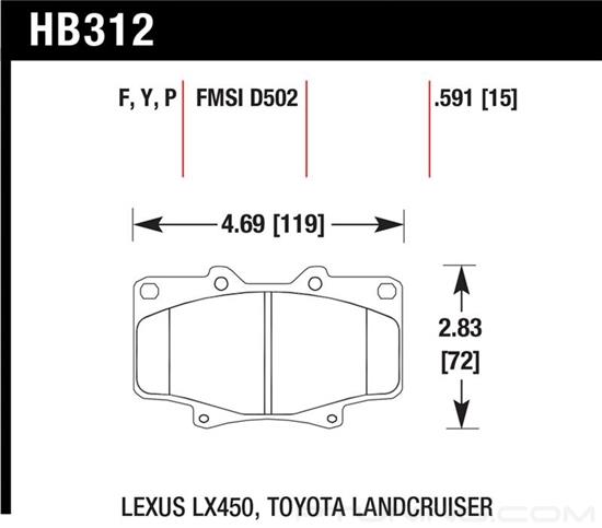 Picture of High Performance Street Front Brake Pads