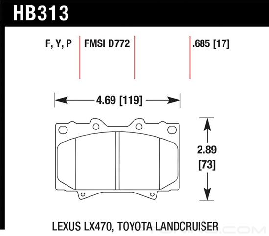 Picture of High Performance Street Front Brake Pads