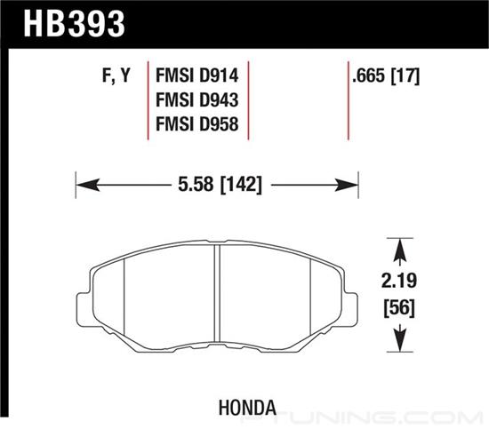 Picture of High Performance Street Front Brake Pads