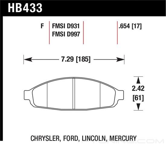 Picture of High Performance Street Front Brake Pads