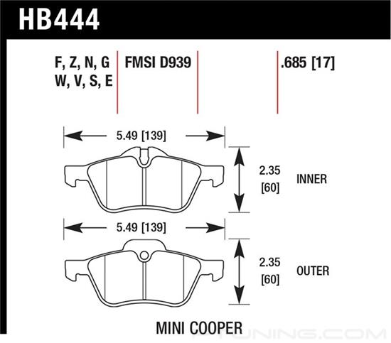 Picture of High Performance Street Front Brake Pads