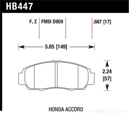 Picture of High Performance Street Front Brake Pads