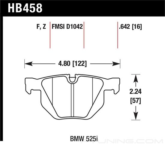 Picture of High Performance Street Rear Brake Pads