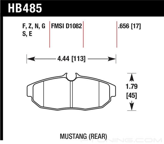 Picture of Performance Ceramic Rear Brake Pads