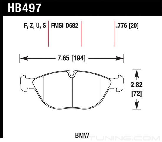 Picture of Performance Ceramic Front Brake Pads