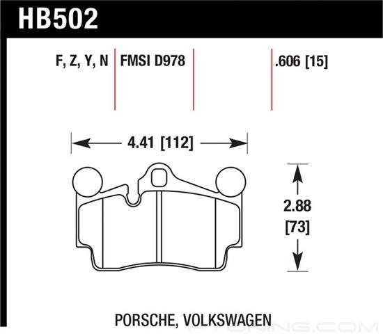 Picture of High Performance Street Rear Brake Pads