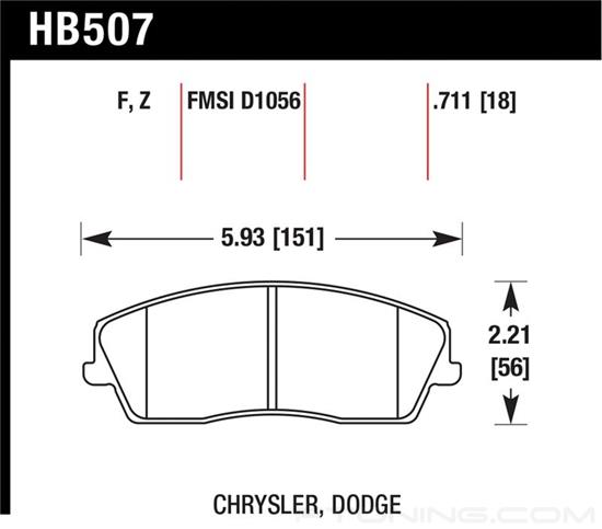 Picture of Performance Ceramic Front Brake Pads