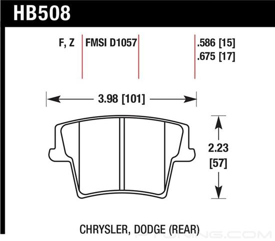 Picture of High Performance Street Rear Brake Pads
