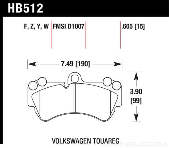 Picture of High Performance Street Front Brake Pads