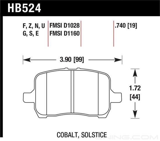 Picture of High Performance Street Front Brake Pads