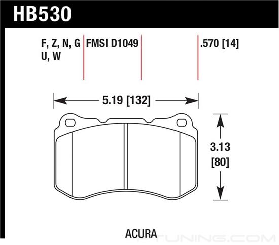 Picture of High Performance Street Front Brake Pads