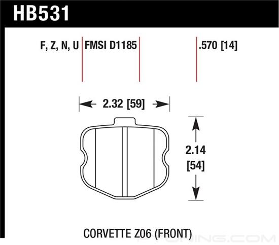 Picture of Performance Ceramic Front Brake Pads