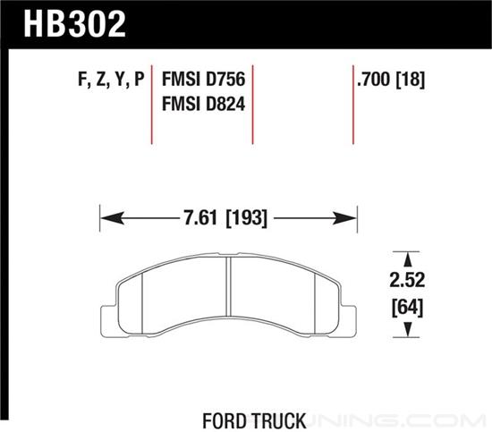 Picture of Light Truck and SUV Front Brake Pads
