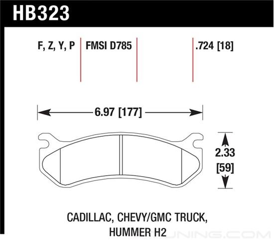 Picture of SuperDuty Truck Rear Brake Pads