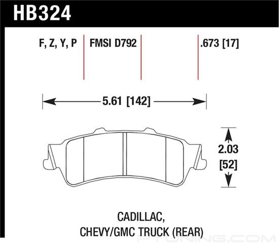 Picture of SuperDuty Truck Rear Brake Pads