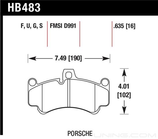 Picture of Motorsports Performance DTC-70 Compound Front Brake Pads