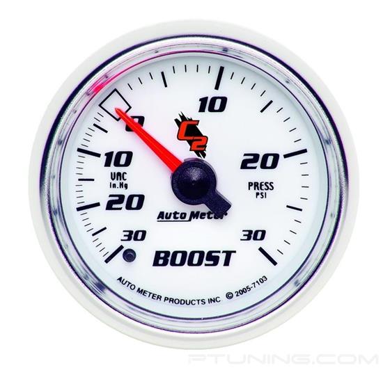 Picture of C2 Series 2-1/16" Boost/Vacuum Gauge, 30 In Hg/30 PSI