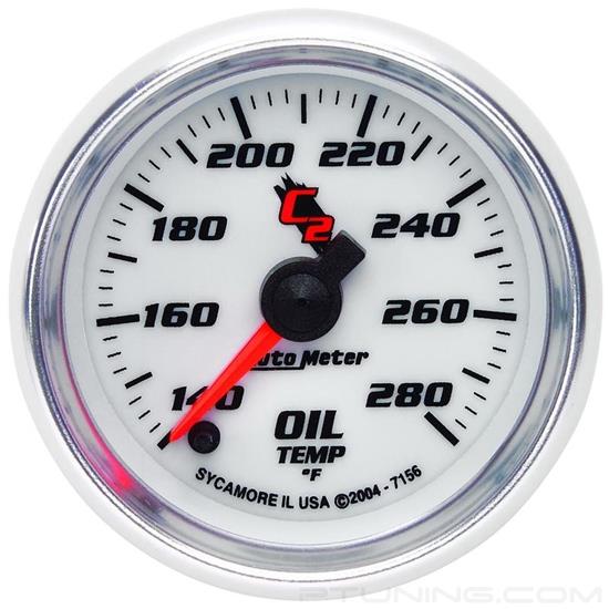 Picture of C2 Series 2-1/16" Oil Temperature Gauge, 140-280 F