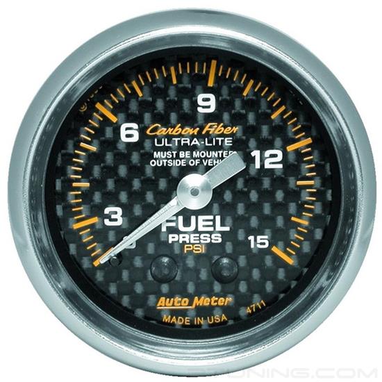 Picture of Carbon Fiber Series 2-1/16" Fuel Pressure Gauge, 0-15 PSI
