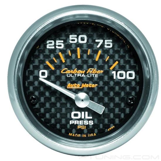 Picture of Carbon Fiber Series 2-1/16" Oil Pressure Gauge, 0-100 PSI