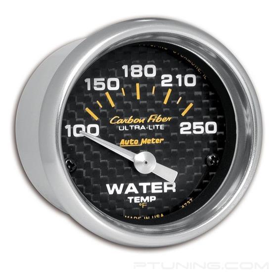 Picture of Carbon Fiber Series 2-1/16" Water Temperature Gauge, 100-250 F