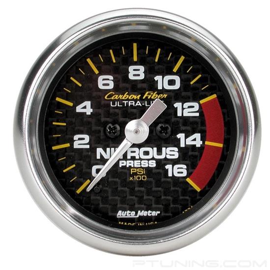 Picture of Carbon Fiber Series 2-1/16" Nitrous Pressure Gauge, 0-1600 PSI