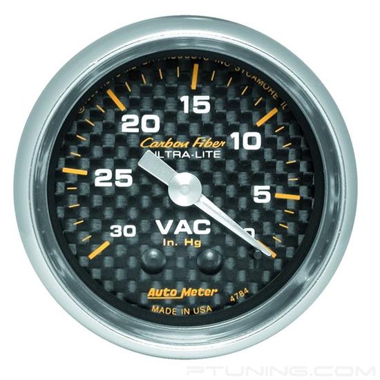Picture of Carbon Fiber Series 2-1/16" Vacuum Gauge, 0-30 In Hg